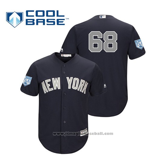 Maglia Baseball Uomo New York Yankees Dellin Betances Cool Base Alternato Allenamento Primaverile 2019 Blu